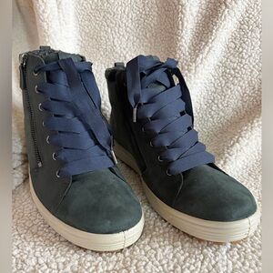 NEW Ecco Soft 7 Tred GORE-TEX High Top Women’s Urban Sneaker Color Slate Size 11